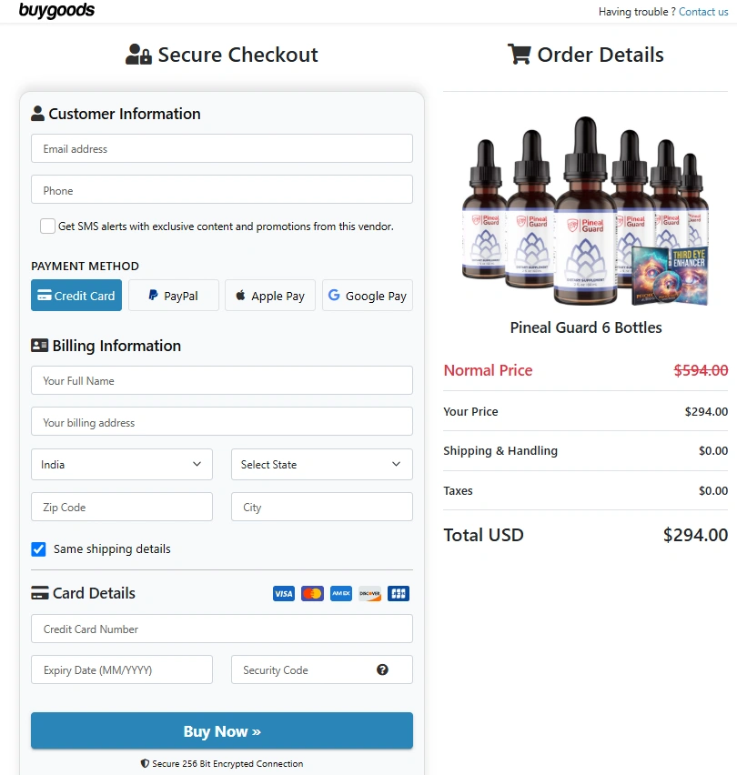 Pineal Guard Order Page